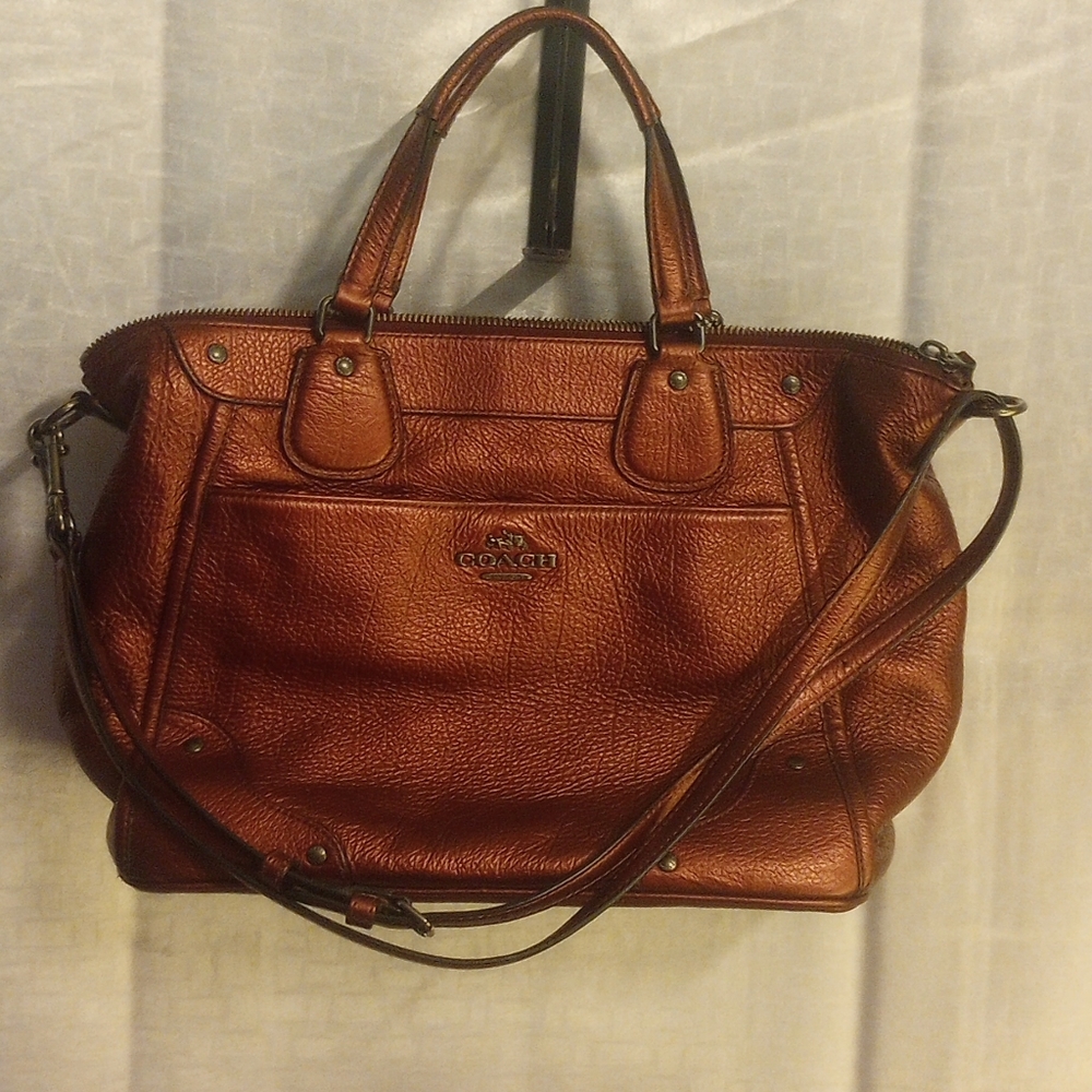 Burgundy coach purse